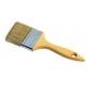 4 White Bristle House Paint Brush with Lacquered Wood Handle