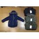 Multicolour Olive Navy Boys Longline Puffer Coat 100% Polyester Fiver