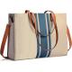 Canvas Work Laptop Tote Bag For Women Casual Travel 16.33x4.7x12.99