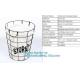 Customized Wire Diameter Stock Pot Cooking Wire Mesh Metal Storage Basket, Industrial Metal Wire Storage Basket With Han