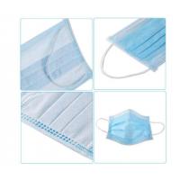 Breathable 3 Ply Disposable Face Mask High Filtration Efficiency Ears Wearing