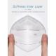 NB2834 3 Ply FFP2 Respirator Mask , White KN95 Disposable Protective Respirators