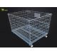 Logistics Turnover Box Collapsible Storage Shelves Wire Mesh Metal Pallet Cage