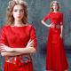 Chinese Traditional Style Red Elegant Evening Dresses TSJY037