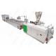 20 M Plastic PVC Profile Extrusion Line , 22 Kw High Speed Conical Twin Screw Extruder