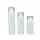 PP 75ml 50ml White Airless Pump Bottles Lotion No Pollution With Snap