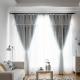 Thermal Insulated Geometric Pattern Jacquard Blackout Drapes Window Curtains