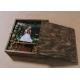 4 X 6 Wooden Photo Album Box , Custom Wooden Wedding Photo Box With Dividers