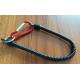 Custom long size hot black coil lanyard holder attach to fisherman used hand tool plier