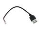 Power Supply USB Cable Assembly Female To JST XH 2 Pin Plug Male Silver Terminal