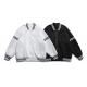 Fashion Spring Waffle Embroidered Baseball Jacket Men And Women Street Loose Matching Jackets