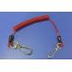 Protection Wire-Core Spiral Tool Holder Lanyard Safety Line Red String