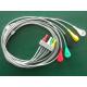 Philips / HP ECG 5 Lead Medical Cables , Snap / Clip Type Patient Cable Of M1625A