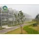 275g/m2 Side Ventilation Glass Hydroponic Greenhouse For Flowers
