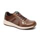 Brown Antiskid Genuine Breathable Leather Shoes Lace Up Type