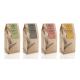 Recycled Printing Zipper Tea Bags Packaging Square Bottom Brown
