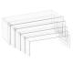 Five Piece Acrylic Riser Display Set Stand Transparent 7.8 X 3.1 X 2.3 Inches