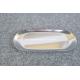 Tableware 24cm dia towel tray serving tray for spoon nordic style silver stainless steel dessert dining pate