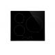 3 Zone Induction Hob Built-in Type 60cm Black Glass Panel with Child Safe Lock