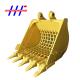 Wearable 0.1m3 Mini Excavator Skeleton Bucket Excavator Sieve Bucket 52 HRC Steel