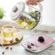 1.5L 1500W Glass Water Kettle Clear Tea Kettle With Infuser LED Base