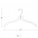 PS Thick Plastic Hangers , Transparent Plastic Shirt Hangers