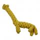 Giraffe Cotton Rope Dog Toy For Puppy Aggressive Chewers Yellow Chewing Cute 15cm 110g
