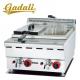 Commercial Stainless Steel 8+8L Counter Top Gas Deep Fryer
