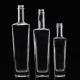 Clear or Customized Glass Bottle 250ml 500ml 700ml 750ml Square Glass Liquor Bottle