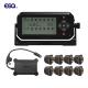 8 wheels external sensor, repeater, receiver tire pressure monitoring system