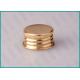 24mm Shiny Gold Screw Top Caps For Classical Pharmaceutical / Medicine Bottles