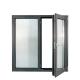 Aluminum Alloy Frame Custom Design Casement Insulated Window Door With Security Mesh