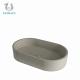 Solid Grey Concrete Countertop Basin Above Counter Vessel Sink Customizable