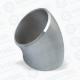 Casting SS316L Industrial Pipe Fittings JIS B2311 45 Degree Elbow