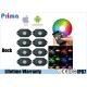 8Pods Multi Color RGB LED Rock Lights With Bluetooth Controller IP67 Waterproof