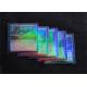 Thickness Custom Double Clear Holographic Card Sleeves Rainbow Effects