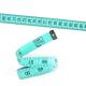 Bright Green Sewing Vinyl Measuring Tape Ruler Wintape 60 Inches Accurate