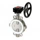 wafer style stainless steel ptfe lined split body butterfly valves