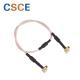 75Ohm Impedance Antenna Adapter Cable , RG179 Coaxial Cable Brown / Customized Color