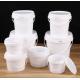 Round Food Grade Plastic Buckets Stackable Reusable With Handle 1L-5L Capacity