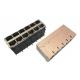 Long Body Female RJ45 Socket , Integrated Magnetics Rj45 With PoE Function