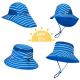 UV Resistant 50+ UPF Wide Brim Children'S Uv Sun Hats With Neck Flap 43cm 55cm