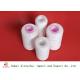 Raw White Spun Polyester TFO Yarn With Plastic Cone For Garment Sewing