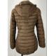 Outdoor Ladies Light Padded Jacket Short Fur Lining Heat Retention