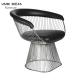 VIP White Black Metal Mesh Dining Chairs Outdoor Luxury Lounge Waiting Room