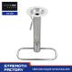 Chrome Plated Swivel Bar Chair Accessories 390mm high Iron Pipe Metal Fittings for Bar Stools