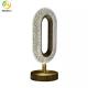 12cm Modern Bedside Lamps Bedroom Ovated Gold Acrylic Metal Led