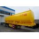 tri-axle fuel tanker truck trailer with four company compartment tank trailer for sale