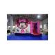 Minnie Inflatable Bouncer Combo With Digital Printing / Kids Jump Bounce House