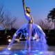Bronze Ballerina Fountain Statue Lady Brass Water Fountain Sculpture